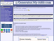 Tablet Screenshot of generator.my-addr.com